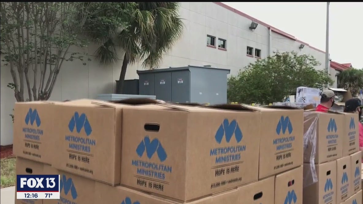 Holiday tent at Metropolitan Ministries opens